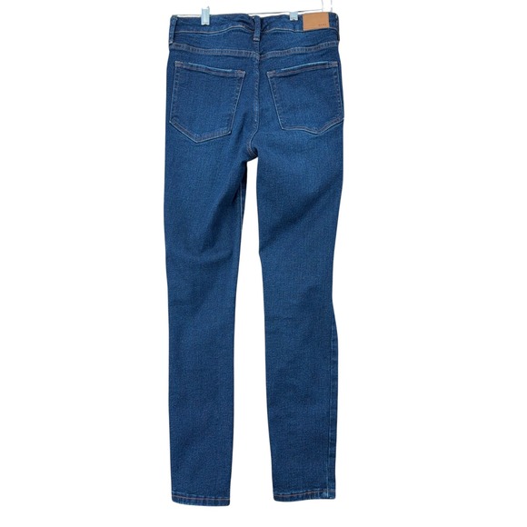 Aeropostale Super High Rise Jegging Women 4 Reg Dark Wash Distressed Skinny Jean - Picture 2 of 7